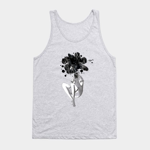Tattered Thoughts Tank Top by marcoliverfernandez